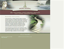 Tablet Screenshot of premiermemorial.com